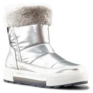 Cougar Wizard Waterproof Faux Fur Collar Boots-Silver Size 8 $160 MSRP